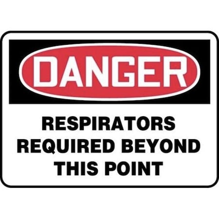 Accuform OSHA DANGER SAFETY SIGN RESPIRATORS MPPA035XT MPPA035XT